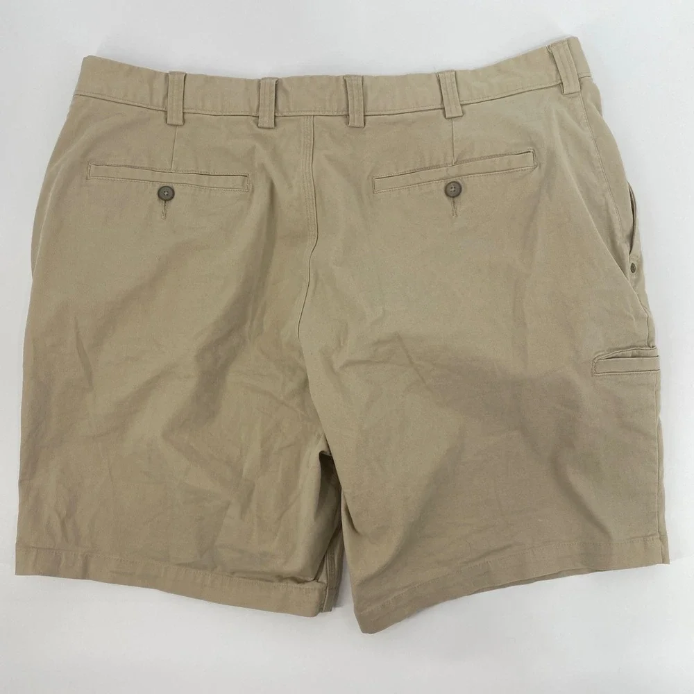 Duluth Flex Ballroom Khakis Shorts Mens Tag 40 Fits 39 Tan Stretch Utility Work